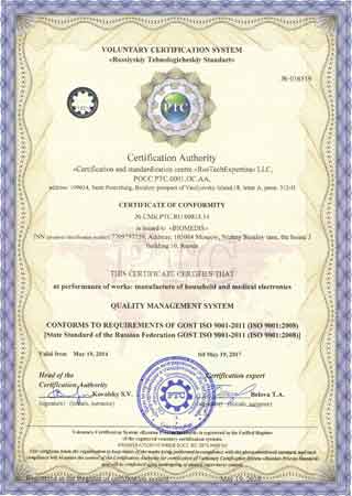Quality Management Certificates