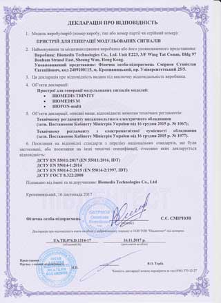 Certificates – Ukraine